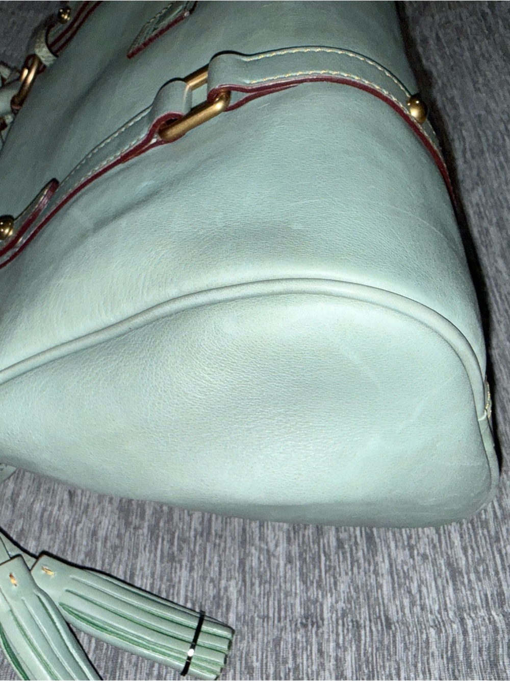 Dooney & Bourke Ultra Rare Light Blue Florentine Satchel - Picture 5 of 10
